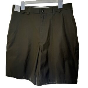 Turnbury Mens Olive Green Chino Shorts Size 34 Cotton Flat Front Golf Casual